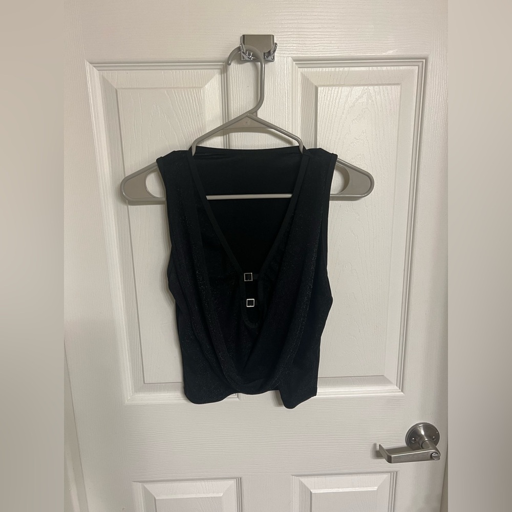 Iridescent Low Cut Top